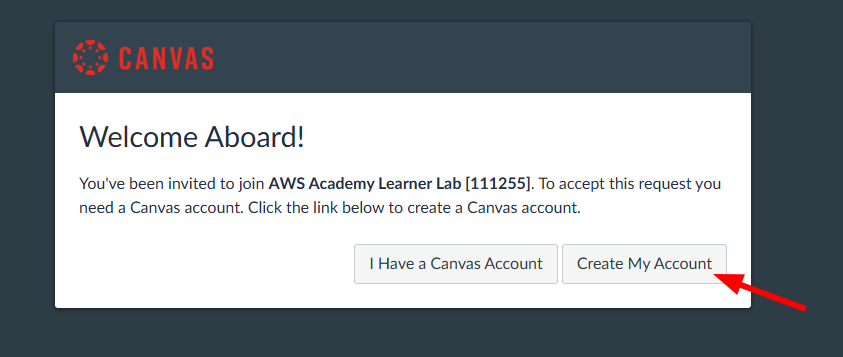 AWS Academy login