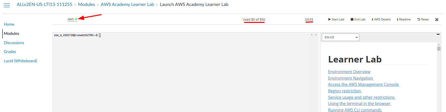 AWS Academy terms and conditions